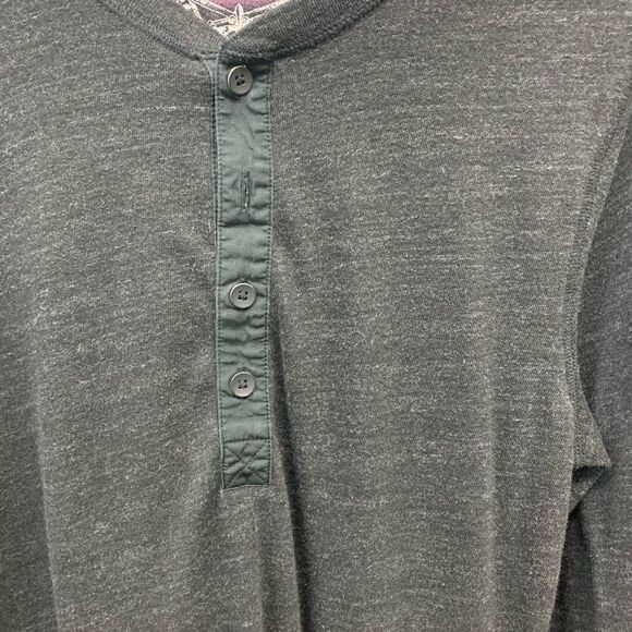 Express Henley button down shirt s grey vgc - Picture 3 of 6
